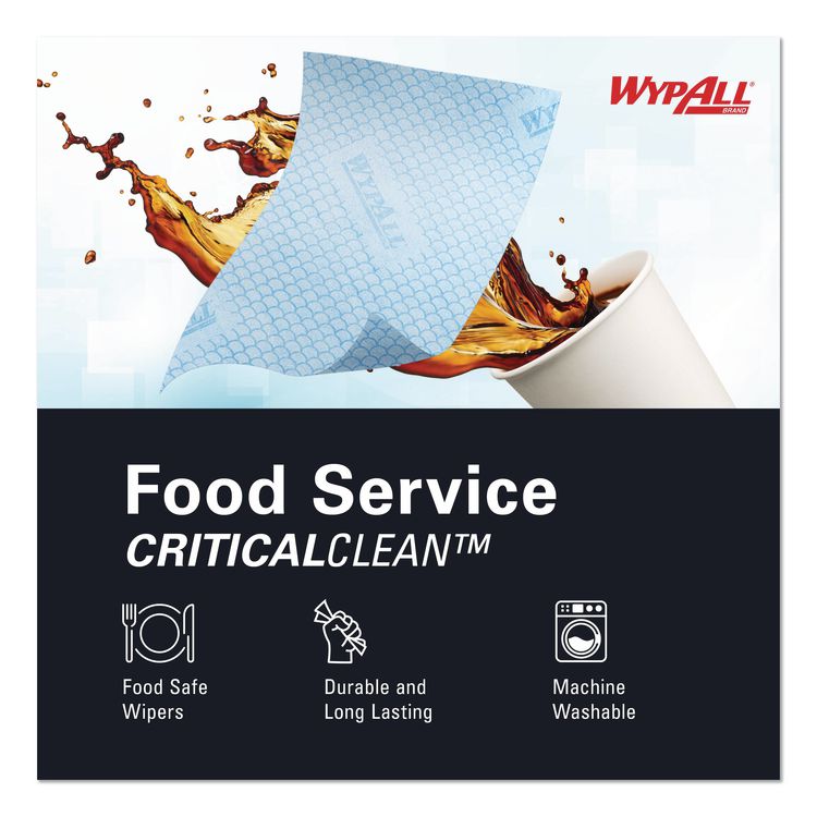 Foodservice Cloths, 12.5 x 23.5, Blue, 200/Carton