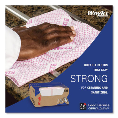 Foodservice Cloths, 12.5 x 23.5, Red, 200/Carton