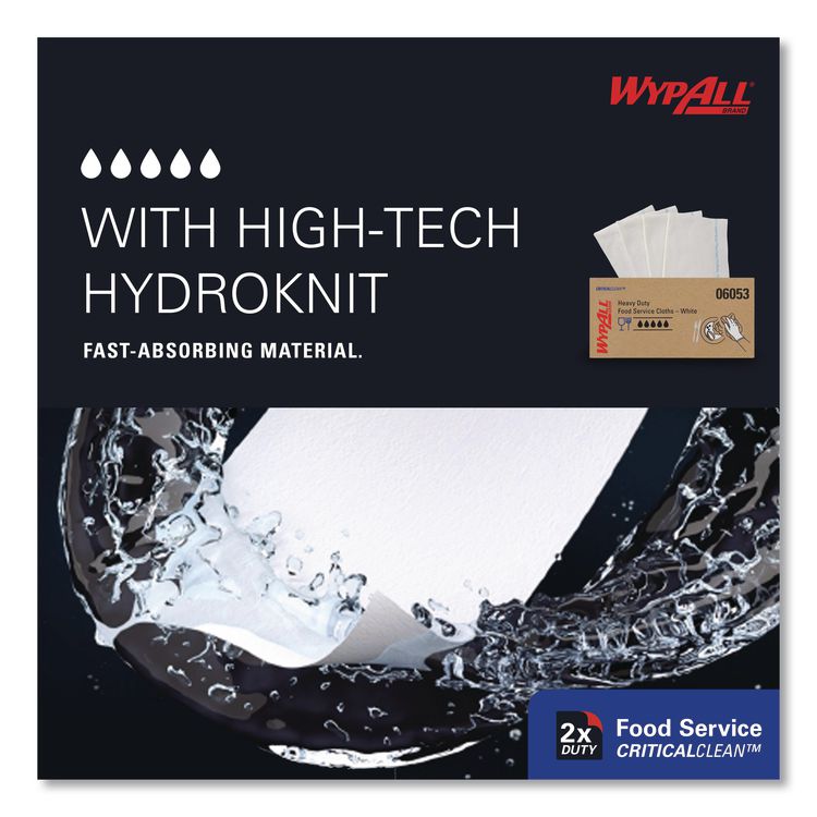 X50 Foodservice Towels, 1/4 Fold, 23.5 x 12.5, White, 200/Carton