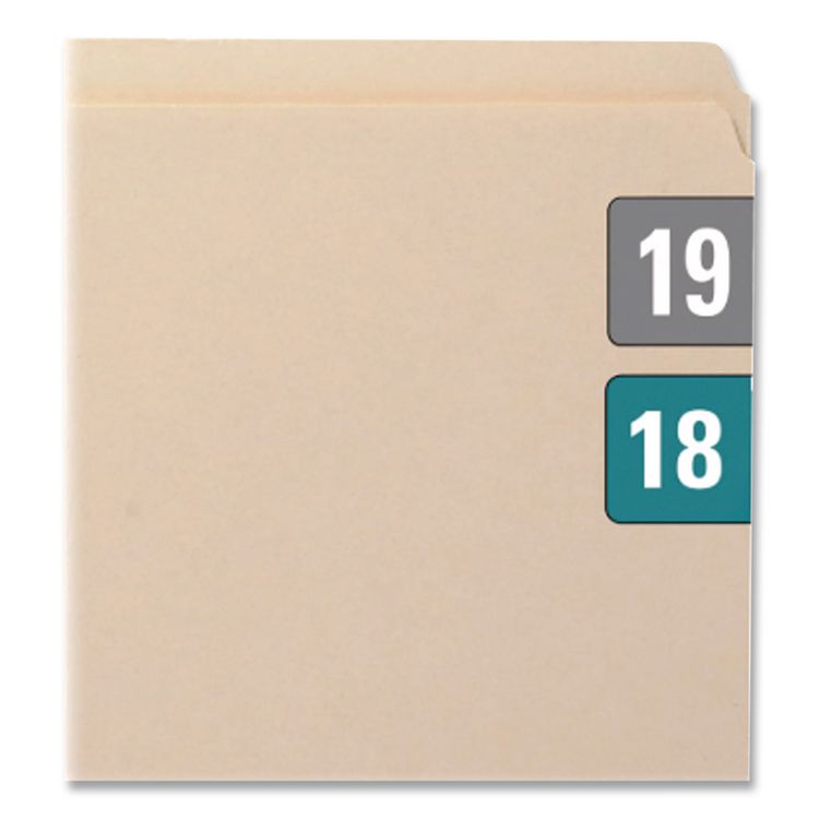Yearly End Tab File Folder Labels, 19, 0.75 x 1.5, Gray, 500/Roll