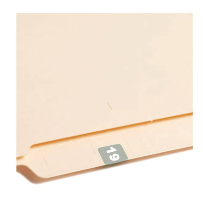 Yearly End Tab File Folder Labels, 19, 0.75 x 1.5, Gray, 500/Roll