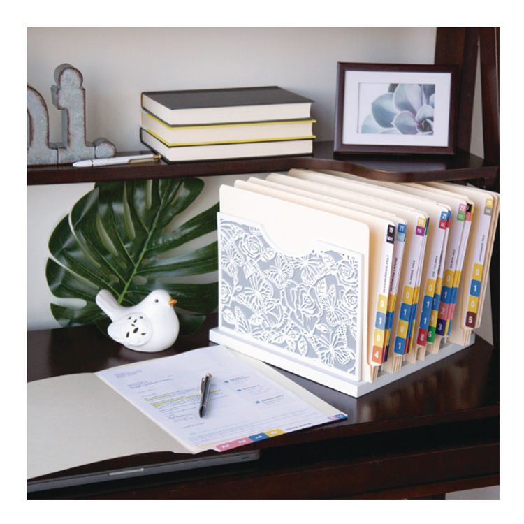 Yearly End Tab File Folder Labels, 20, 0.75 x 1.5, Dark Blue, 500/Roll