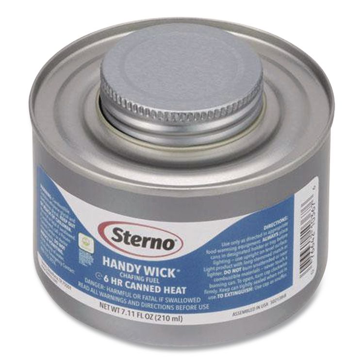 Chafing Fuel Can With Stem Wick, Methanol, 6 Hour Burn, 1.89 g, 24/Carton
