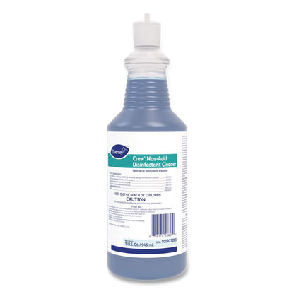 Crew Neutral Non-Acid Bowl and Bathroom Disinfectant, Fresh Scent, 32 oz Squeeze Bottle, 12/Carton