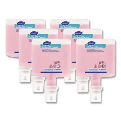 Soft Care All Purpose Hand, Hair and Body, Lemon Tea Splash Scent, 1.3 L, 6/Carton
