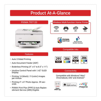 PIXMA TR7120 Inkjet Printer, Copy/Print/Scan