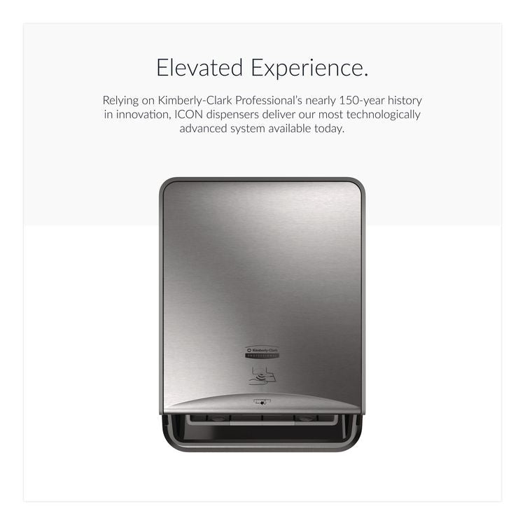 ICON Faceplate for Automatic Roll Towel Dispenser, 14.06" x 0.05" x 12", Stainless Steel