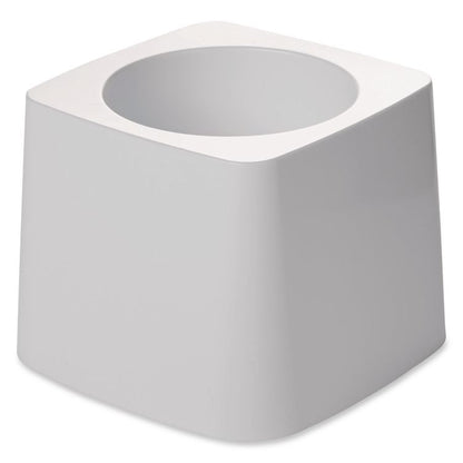 Commercial-Grade Toilet Bowl Brush Holder, White