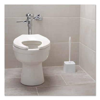 Commercial-Grade Toilet Bowl Brush Holder, White