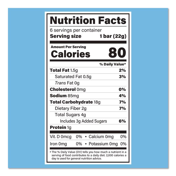 Crispy Treat, Vanilla, 0.78 oz Bars, 6 Bars/Pack, 3 Packs/Carton