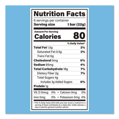 Crispy Treat, Vanilla, 0.78 oz Bars, 6 Bars/Pack, 3 Packs/Carton