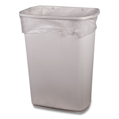 High-Density Waste Can Liners, 16 gal, 12 mic, 24" x 33", Natural, 500/Carton