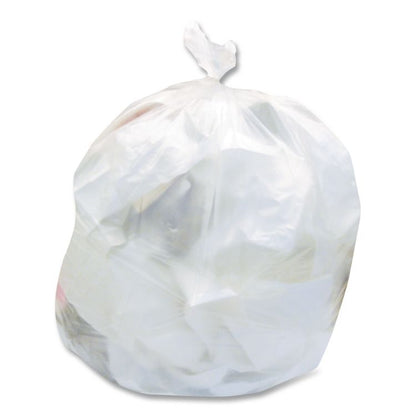 High-Density Waste Can Liners, 30 gal, 8 mic, 30" x 37", Natural, 25 Bags/Roll, 20 Rolls/Carton