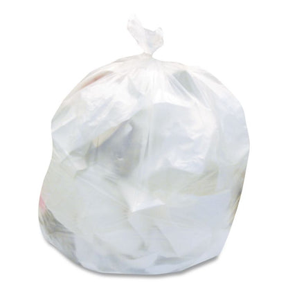 High-Density Waste Can Liners, 10 gal, 8 mic, 24 x 24, Natural, 1,000/Carton