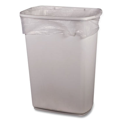 High-Density Waste Can Liners, 10 gal, 8 mic, 24 x 24, Natural, 1,000/Carton