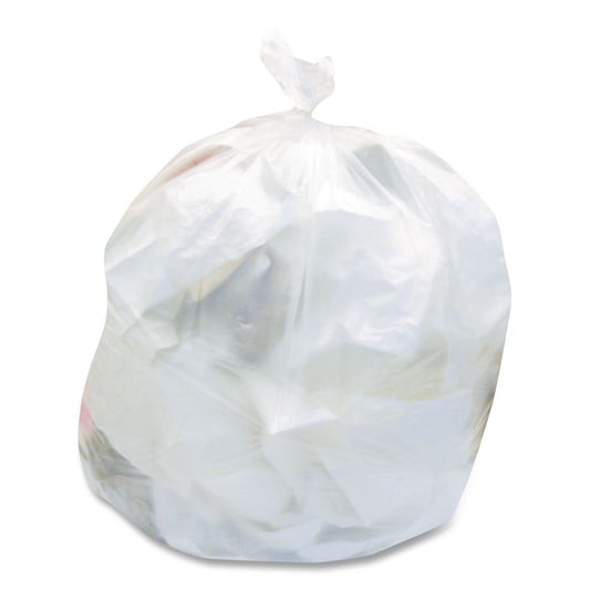 High-Density Waste Can Liners, 4 gal, 6 mic, 17" x 18", Natural, 2,000/Carton