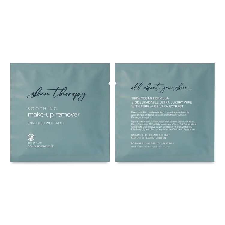 Luxury Wipe, Individually Wrapped, 1-Ply, 9.25 x 6, Fresh Aloe, White, 500/Carton