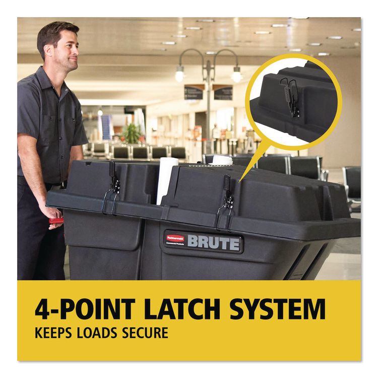BRUTE Rotomolded Tilt Truck Lid, 28.85 x 57.10 x 9.7, Black