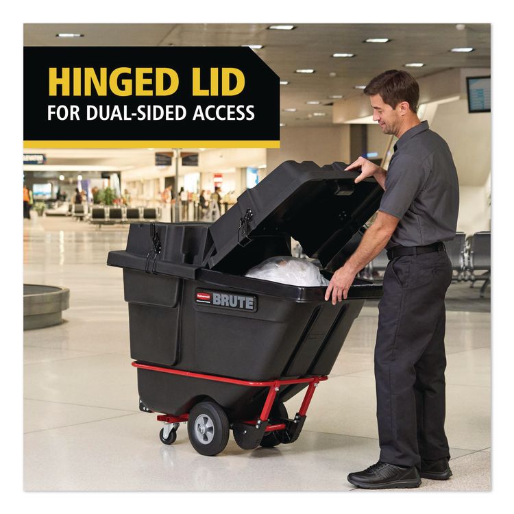 BRUTE Rotomolded Tilt Truck Lid, 28.85 x 57.10 x 9.7, Black