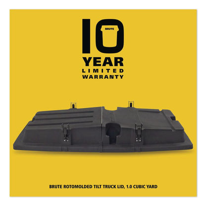 BRUTE Rotomolded Tilt Truck Lid, 35.01 x 70.7 x 9.5, Black