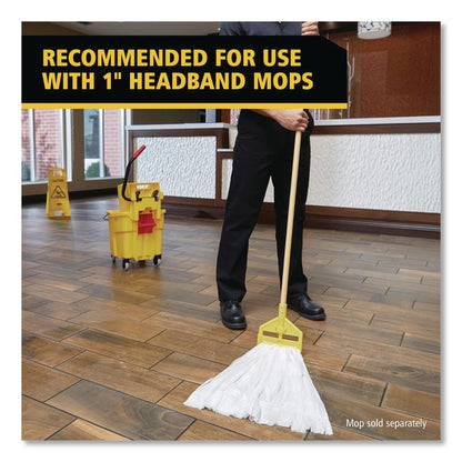 Invader Side-Gate Wood Wet-Mop Handle, 60", Natural, 12/Carton
