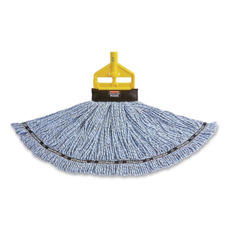Invader Fiberglass Side-Gate Wet-Mop Handle, 60", Gray/Yellow