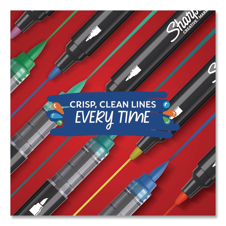Creative Markers, Bullet Tip, Emerald Green, 6/Pack