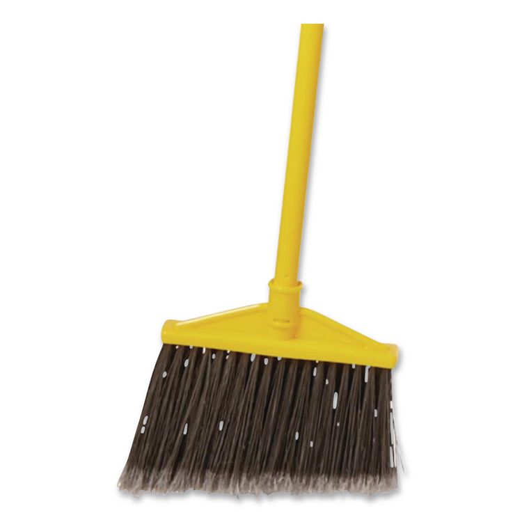 7920014588208, Angled Large Broom, 46.78" Length, Gray/Yellow