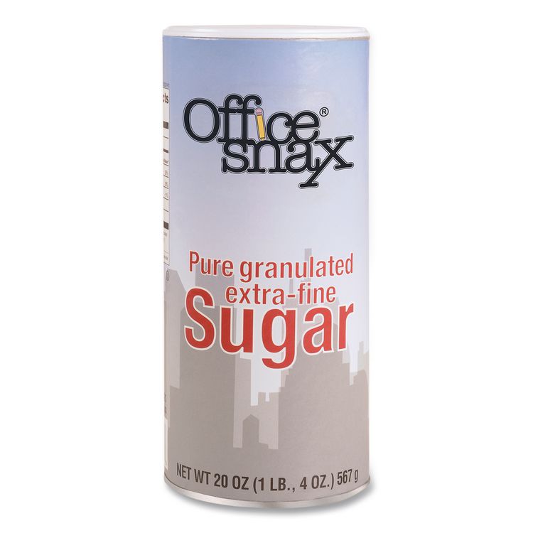 Sugar Canister, 20 oz Reclosable Canister, 3/Pack
