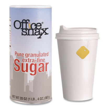 Sugar Canister, 20 oz Reclosable Canister, 3/Pack