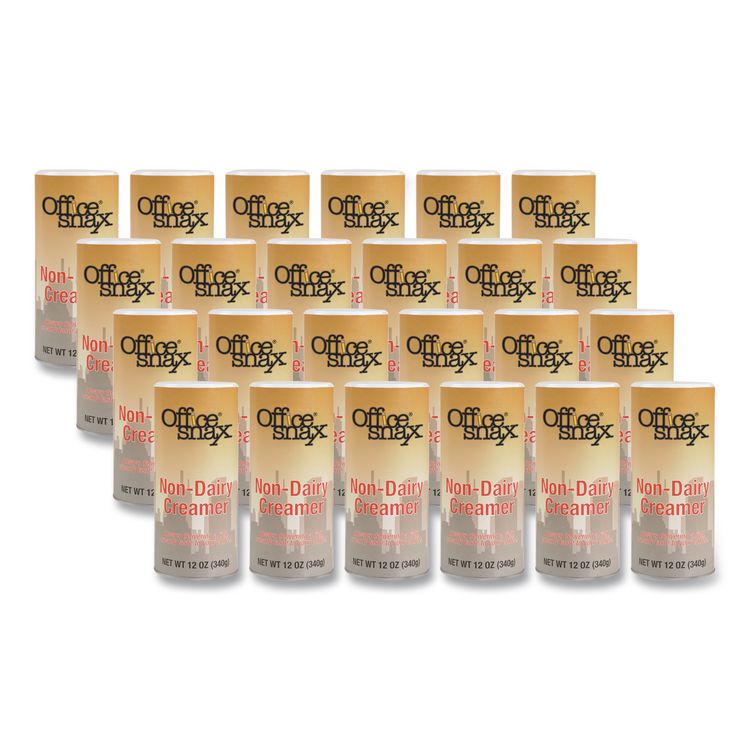 Powdered Non-Dairy Creamer, Regular, 12 oz Canister, 24/Carton