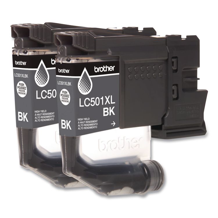 LC501XL2PKS High-Yield Ink, 500 Page-Yield, Black, 2/Pack