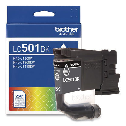 LC501BKS Ink, 250 Page-Yield, Black