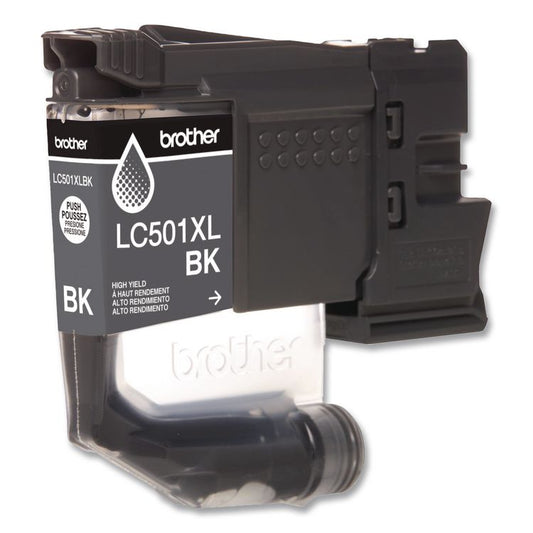 LC501XLBKS High-Yield Ink, 500 Page-Yield, Black