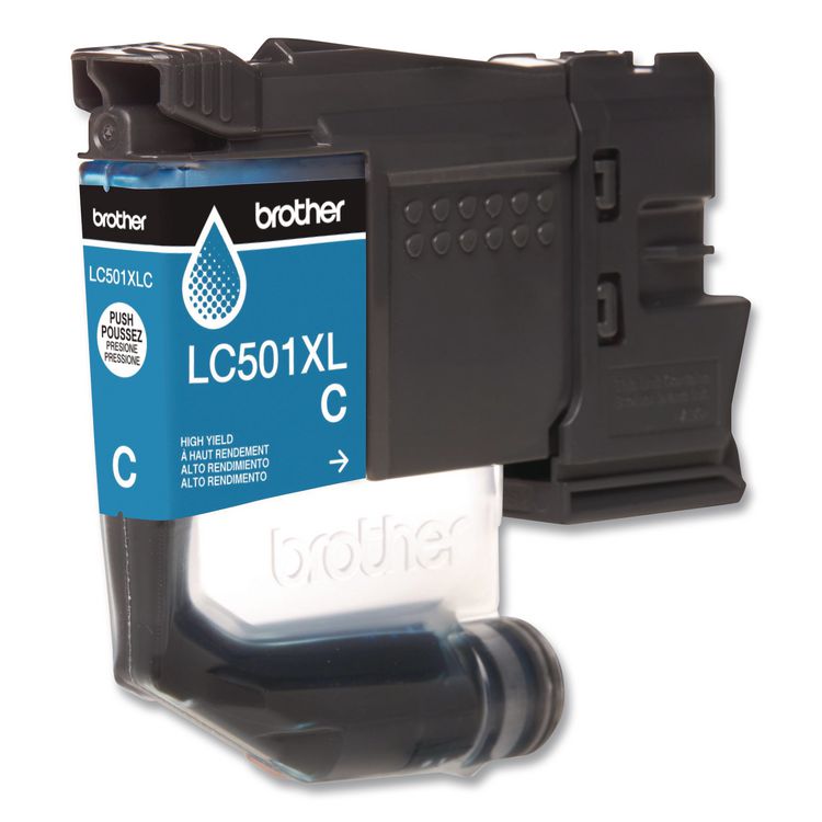 LC501XLCS High-Yield Ink, 500 Page-Yield, Cyan