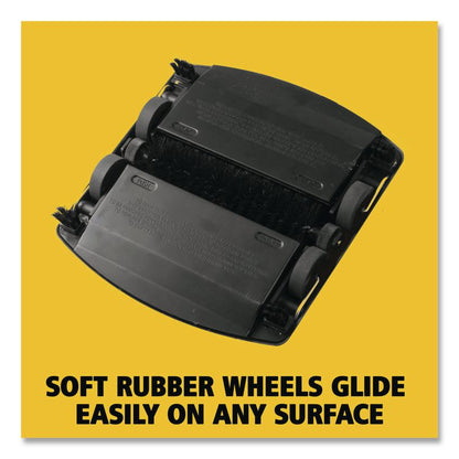 Floor and Carpet Sweeper, 44" Handle, Black/Gray