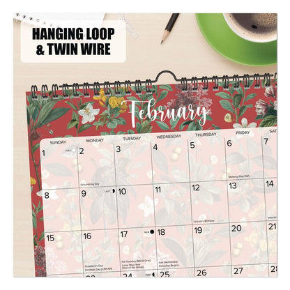 Botanical Nature 2026 Spiral Wall Calendar, Botanic Artwork, 12 x 12, Multicolor Sheets, 12-Month (Jan to Dec): 2026