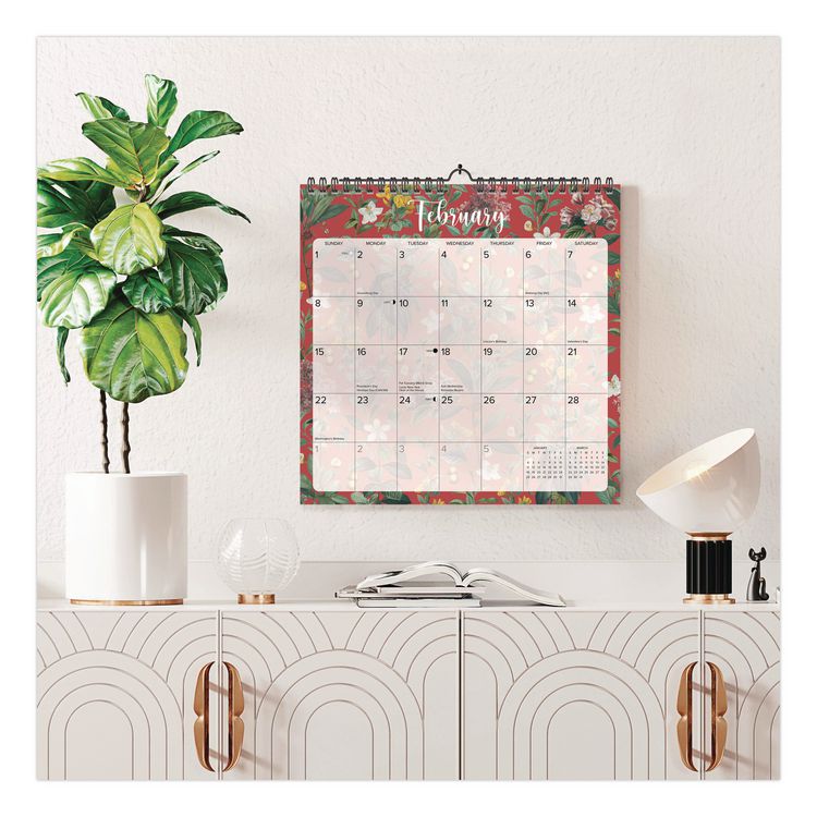 Botanical Nature 2026 Spiral Wall Calendar, Botanic Artwork, 12 x 12, Multicolor Sheets, 12-Month (Jan to Dec): 2026
