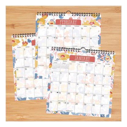 Meadow Flowers 2026 Spiral Wall Calendar, Floral Artwork, 12 x 12, Multicolor Sheets, 12-Month (Jan to Dec): 2026