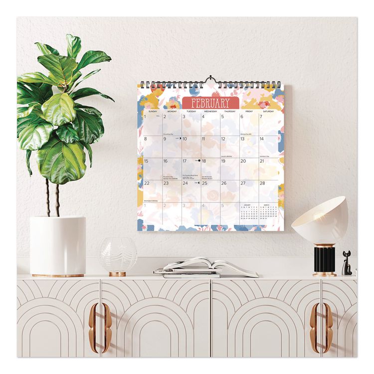 Meadow Flowers 2026 Spiral Wall Calendar, Floral Artwork, 12 x 12, Multicolor Sheets, 12-Month (Jan to Dec): 2026