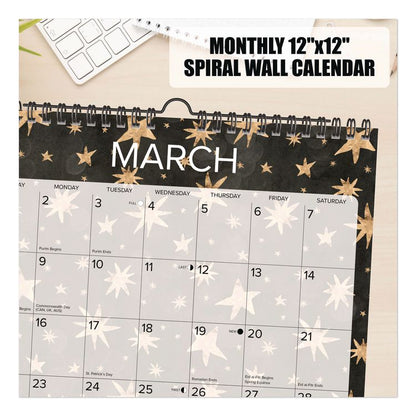 Starry Night 2026 Spiral Wall Calendar, Starry Night Artwork, 12 x 12, Multicolor Sheets, 12-Month (Jan to Dec)