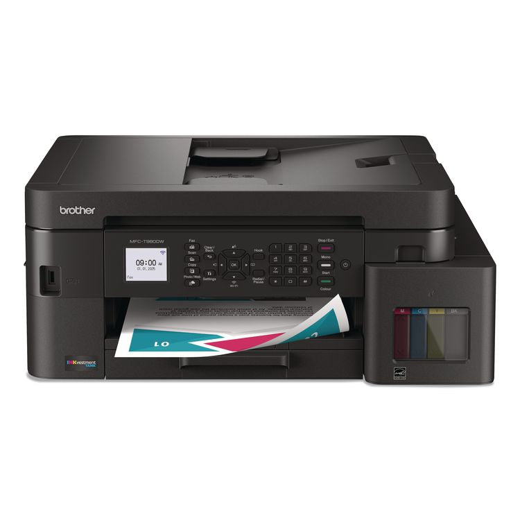MFCT980DW INKvestment Tank 980 Wireless and Ethernet Color Inkjet All-in-One Printer, Copy/Fax/Print/Scan