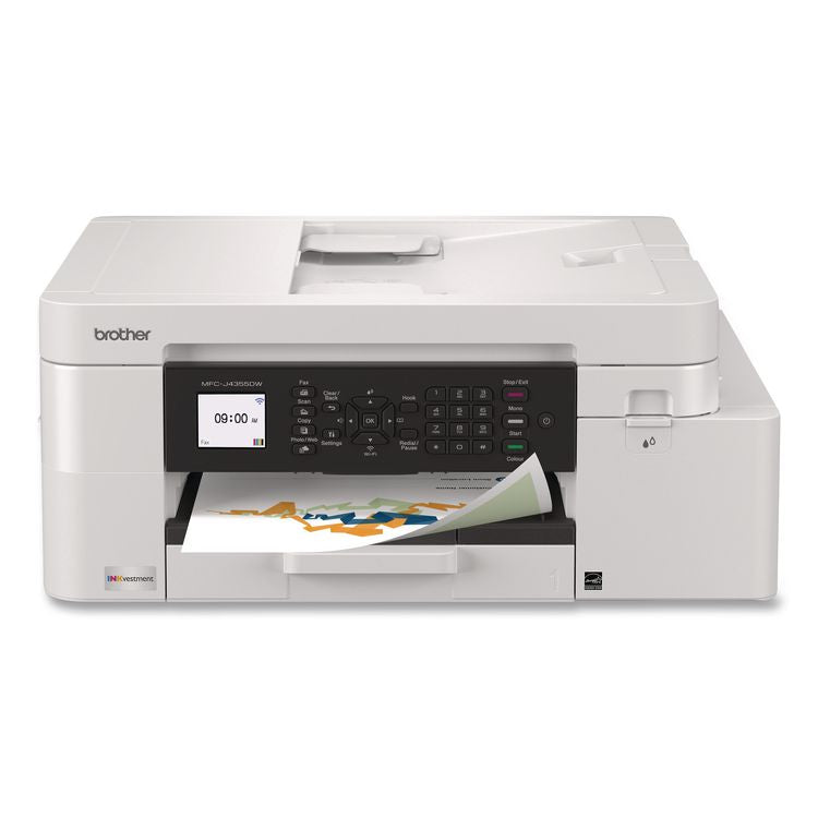 MFCJ4355DW INKvestment 4355 Wireless Color Inkjet AIO Printer, Copy/Fax/Print/Scan