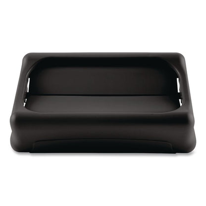 Swing Top Lid for Slim Jim Waste Containers, 11.38w x 20.5d x 5h, Black