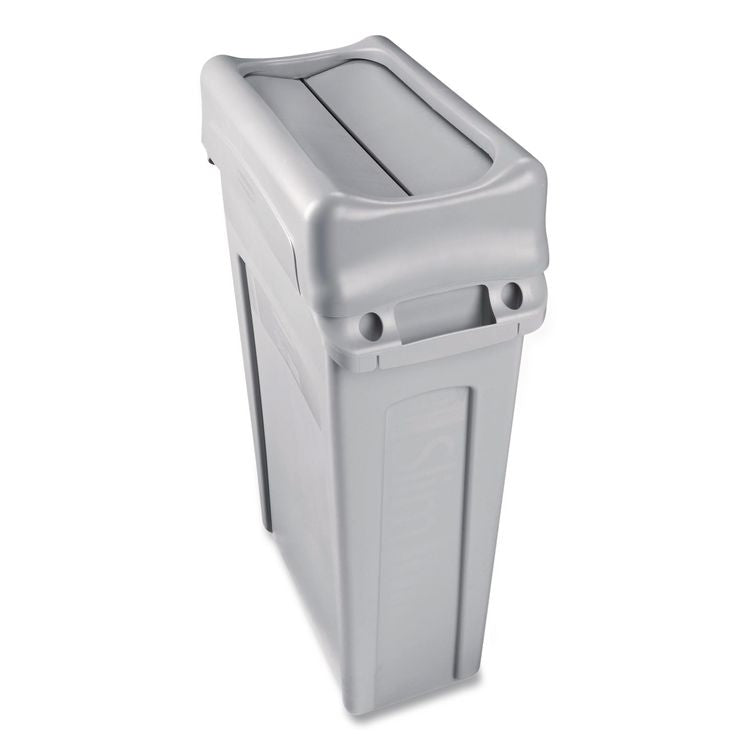Swing Lid for Slim Jim Waste Container, Gray