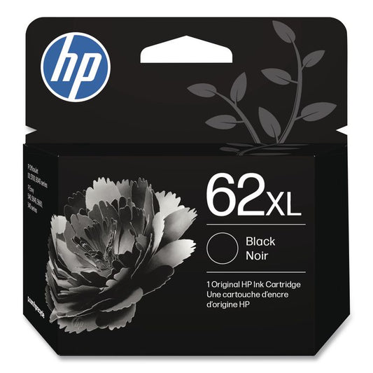 HP 62XL, (C2P05AN) High-Yield Black Original Ink Cartridge