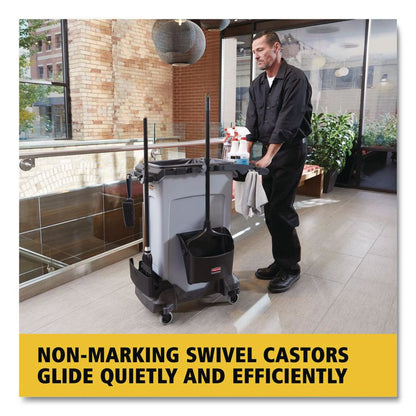 Slim Jim Resin Trainable Dolly, 120 lb Capacity, 23.86 x 14.71 x 8.36, Black