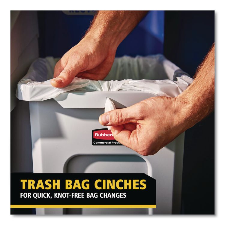 Slim Jim Recycling Station 1-Stream, Landfill Recycling Station, 33 gal, Resin, Gray