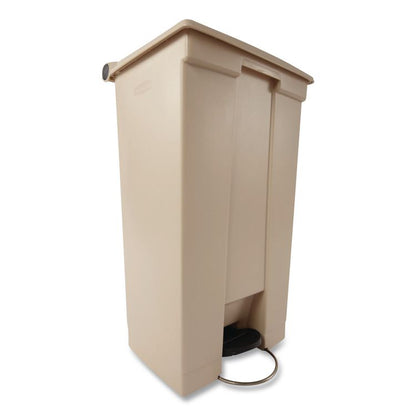 Legacy Step-On Receptacle, 23 gal, Polyethylene, Beige