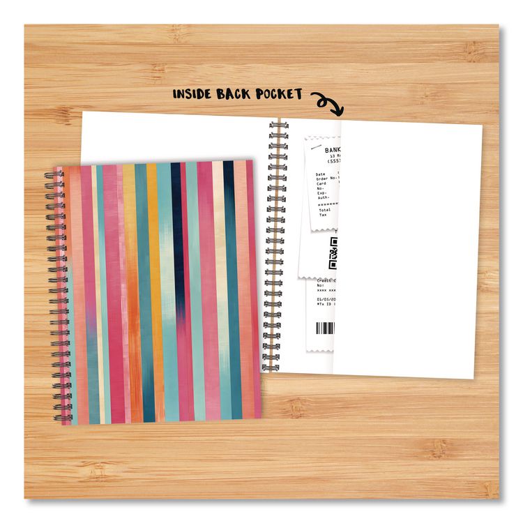 Super Stripe Weekly/Monthly Planner, 11 x 8.5, Multicolor Cover, 12-Month (Jan to Dec): 2026